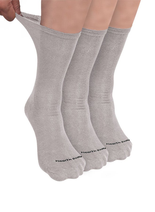FOOTPRINTS FOOTPRINT Men 3 Pairs Seamless Organic Cotton Crew-Length Bamboo Socks - Image 1